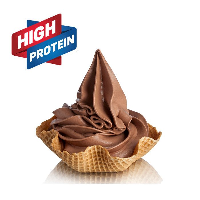 Protein Chocolate Soft Serve & Gelato Mix - HI-PRO Chocolate - Case of 8 x 1.55 KG bags - Rubicone Canada