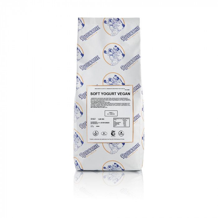 Vegan Premium Soft Serve Frozen Yogurt Mix - Case of 8 x 1.8 KG bags - Rubicone Canada