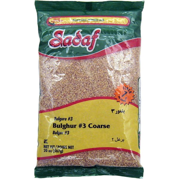 Sadaf Bulghur #3 | Gros grain - 567 g (20 oz) - Bulgur de qualité supérieure - Distribution canadienne
