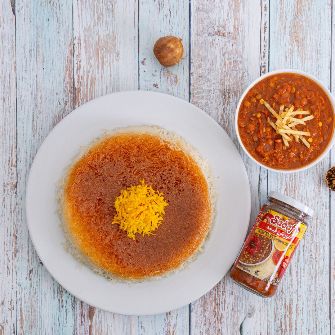 Sadaf Khoresh Gheimeh | Potage de pois jaunes cassés en bocal - 32 oz.