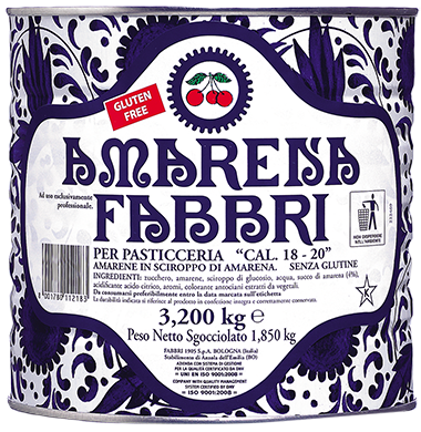 Fabbri AMARENA 18/20 NAT - 6 x 3.2 KG Tin - Fabbri Canada