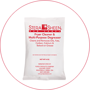 Stera-Sheen Red Label Fryer Cleaner & Multi-Purpose Degreaser, Easy Use Portion Packets, FG RED246 by Purdy Products Canada