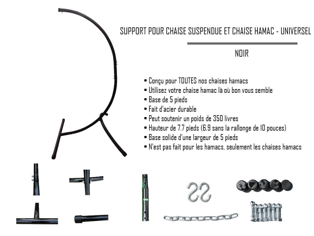 Colombian Hammock Chair with Universal Chair Stand - Part of the Collective Marketplace Collection