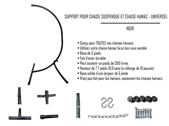 Colombian Hammock Chair with Universal Chair Stand - Part of the Collective Marketplace Collection