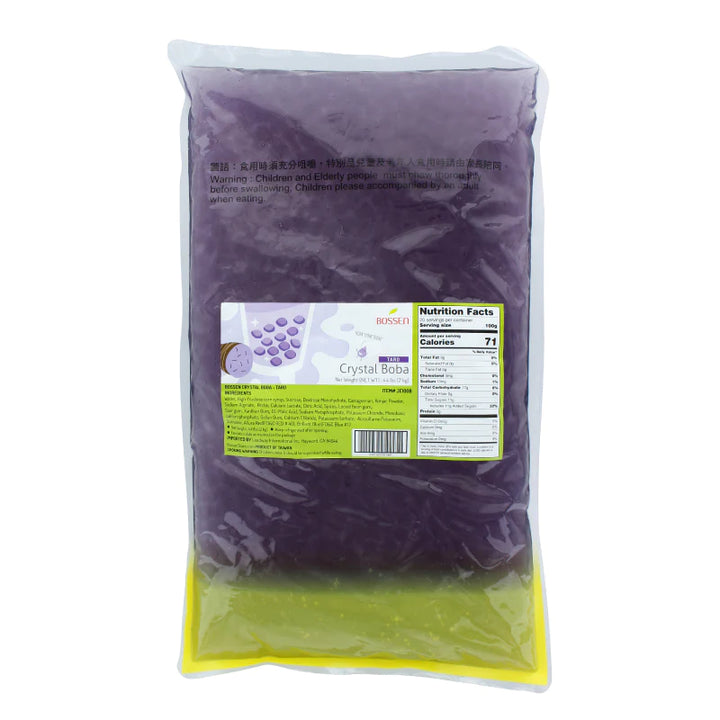 Taro Crystal Boba - Jelly Boba - Bossen Canada - Bubble Tea Distribution/Wholesale