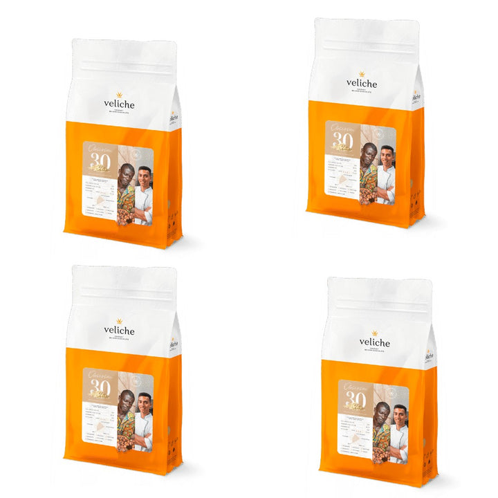 Veliche White Chocolate Callets Case of 4 x 2.5KG