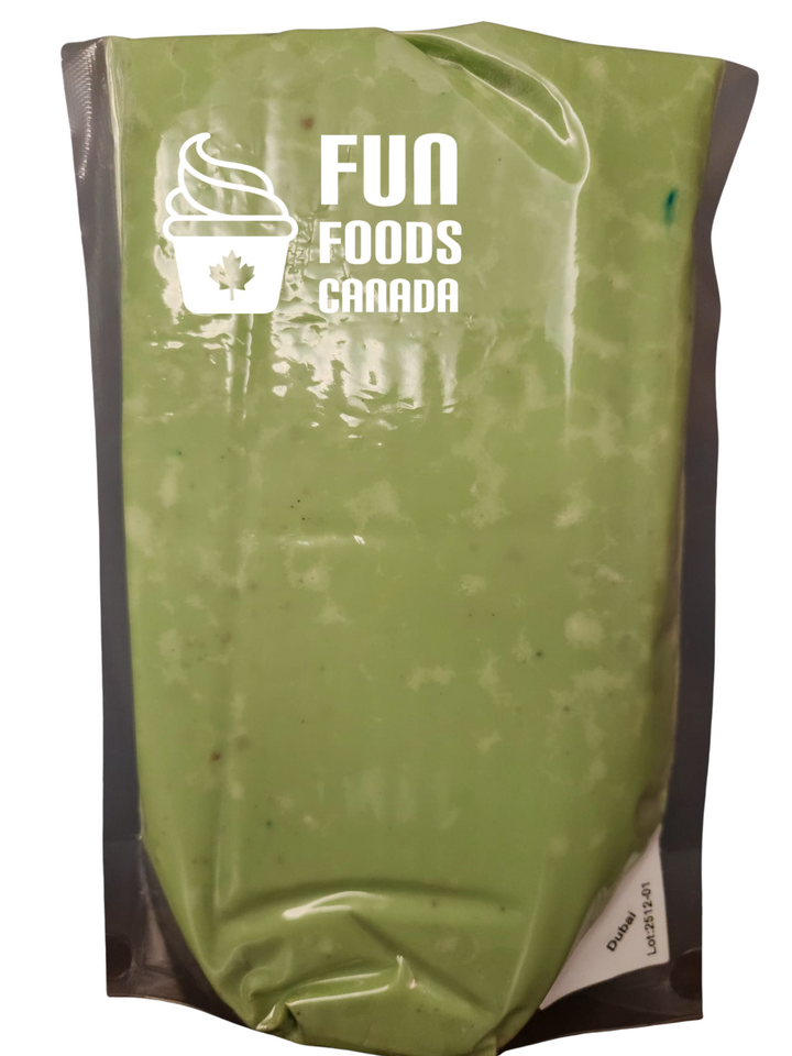 Bag of Dubai Style Viral Pistachio Dip and Sauce - Canada Distributor