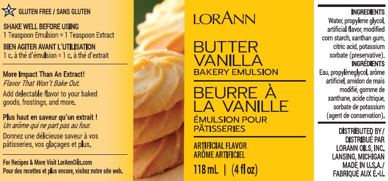 Butter Vanilla Bakery Emulsion - 16 oz. - 1 Gallon - 5 Gallons, Canada