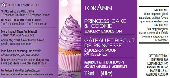 'REDUCED TO CLEAR' Princess Cake & Cookie Bakery Emulsion - 16 oz. Bakery Emulsions Canada
