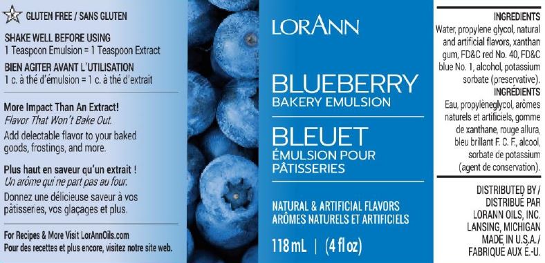 Émulsion de boulangerie aux bleuets - 16 oz, 1 gallon, 5 gallons