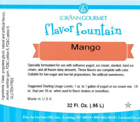 Bouteille de 32 oz à saveur de mangue