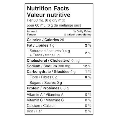 Poutine Gravy Nutritional Info