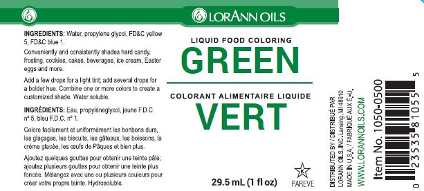 Green Liquid Food Color - Liquid Food Coloring - 4 oz, 1 Gallon