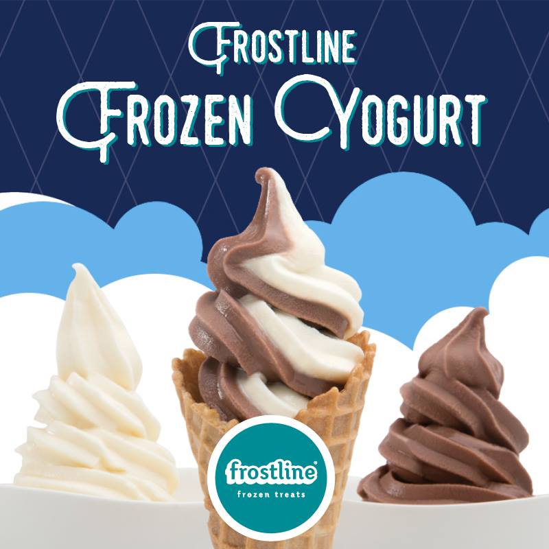 Frostline Fat Free Vanilla Frozen Yogurt Mix 6 lb. - 6/Case