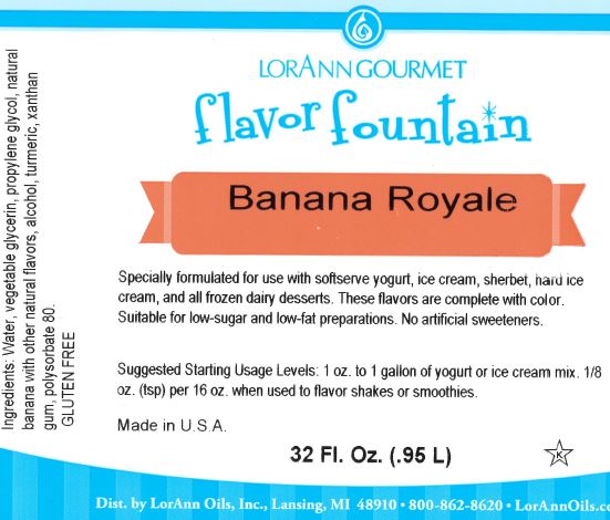 Bouteille de 32 oz à saveur de banane royale
