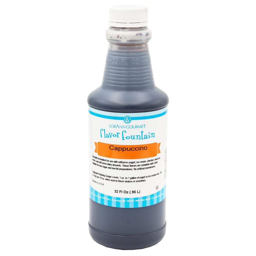 Cappuccino Flavor Fountain - 4 oz. - 32 oz. - Ice Cream and Beverage Flavors - LorAnn Oils - Canadian Distribution