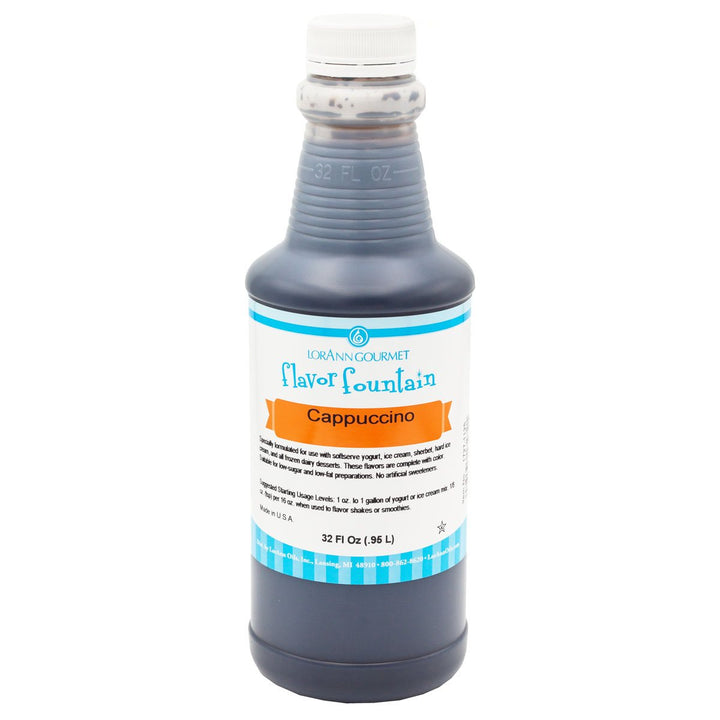 Cappuccino Flavor Fountain - 4 oz. - 32 oz. - Ice Cream and Beverage Flavors - LorAnn Oils - Canadian Distribution