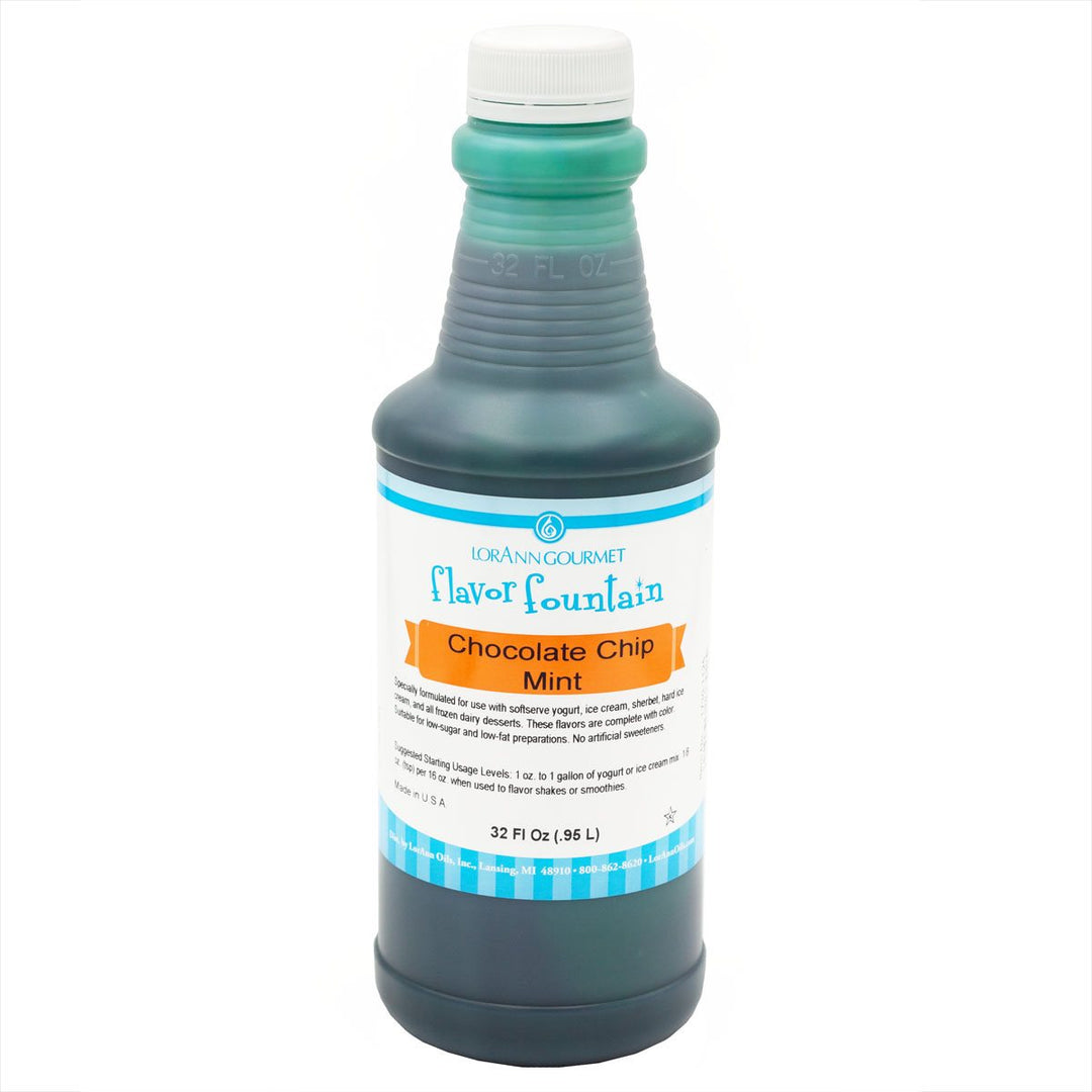 Saveur de menthe aux pépites de chocolat Bouteille de 32 oz