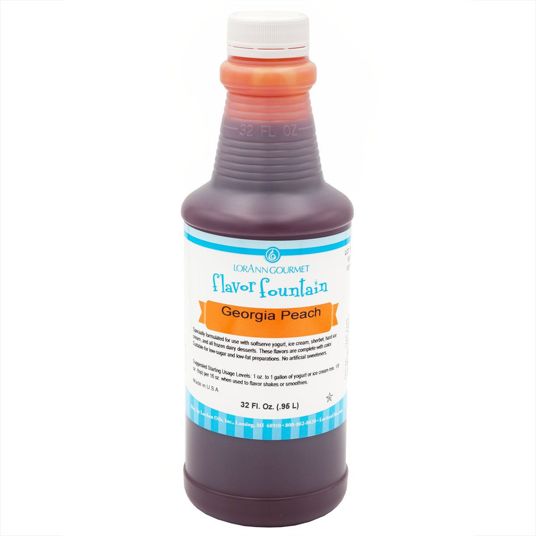 Fontaine à saveur de pêche Georgia - Bouteille de 32 oz