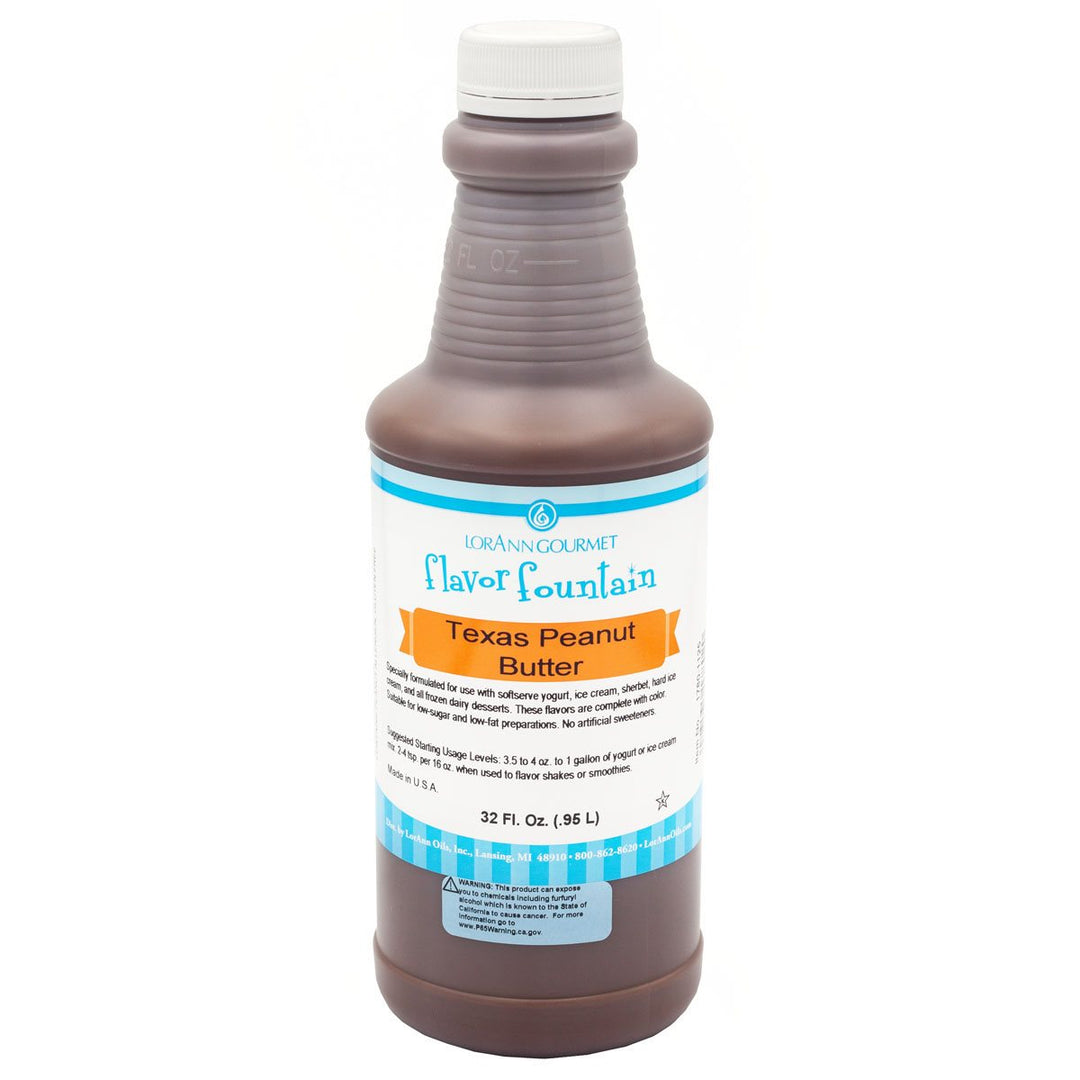Bouteille de 32 oz de saveur de beurre d'arachide du Texas