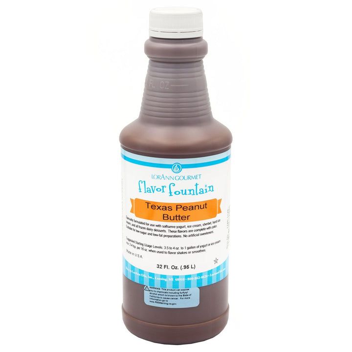 Bouteille de 32 oz de saveur de beurre d'arachide du Texas