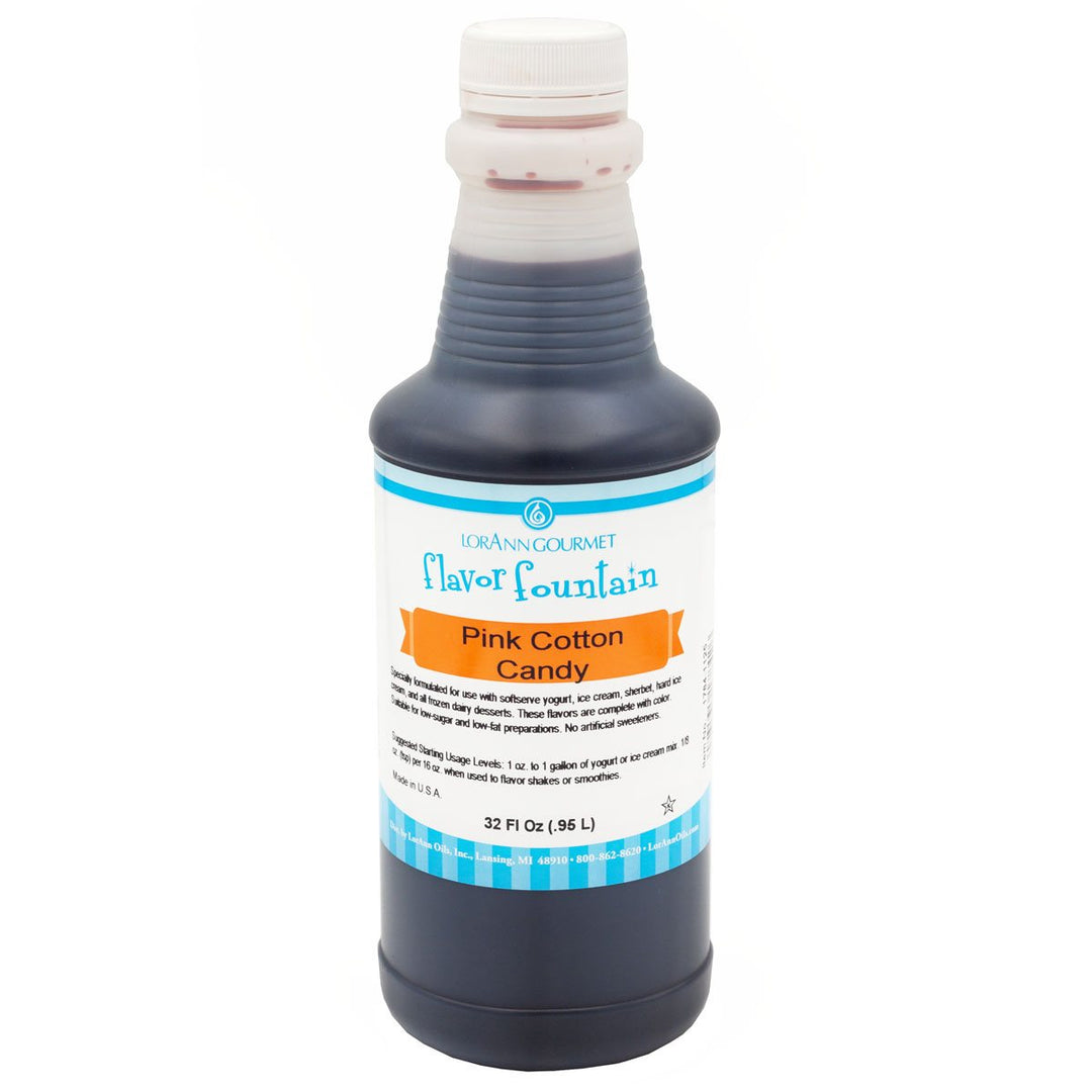 Flacon de 32 oz à saveur de barbe à papa rose