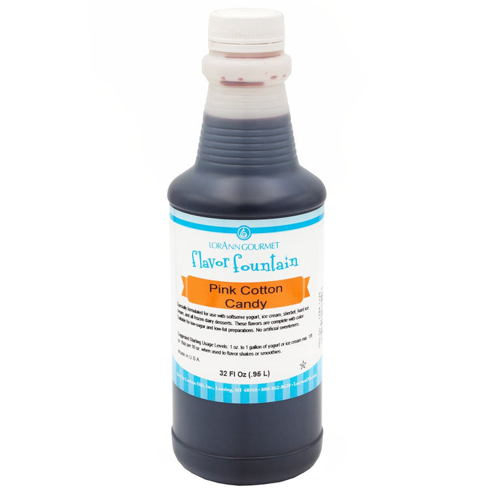 Flacon de 32 oz à saveur de barbe à papa rose
