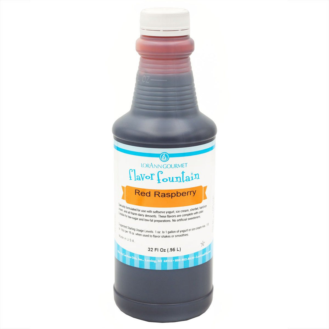 Bouteille de 32 oz à saveur de framboise rouge