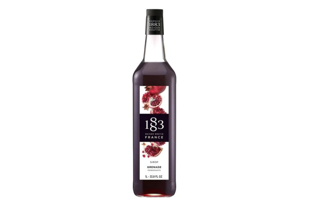 1883 Maison Routin Premium Syrup - 6 x 1L Pet-Plastic Bottles  - Pomegranate