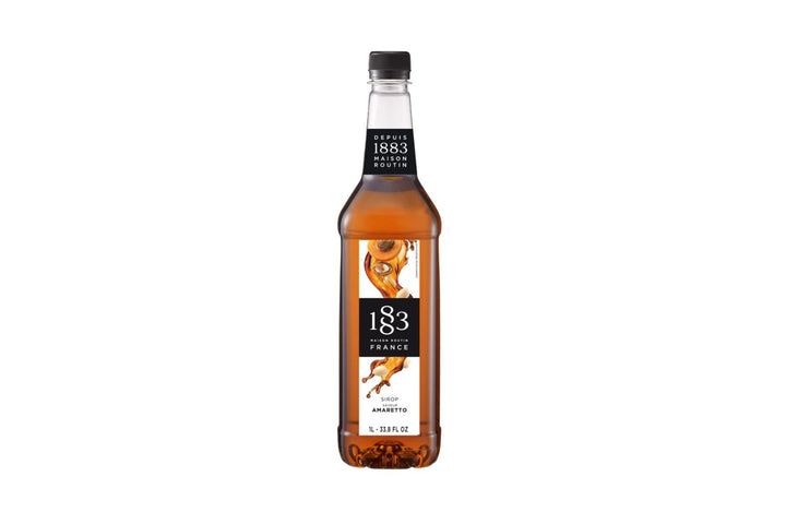 1883 Maison Routin Premium Syrup - 6 x 1L Pet-Plastic Bottles  - Amaretto