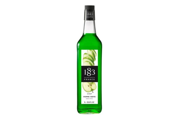 1883 Maison Routin Premium Syrup - 6 x 1L Pet-Plastic Bottles  - Green Apple