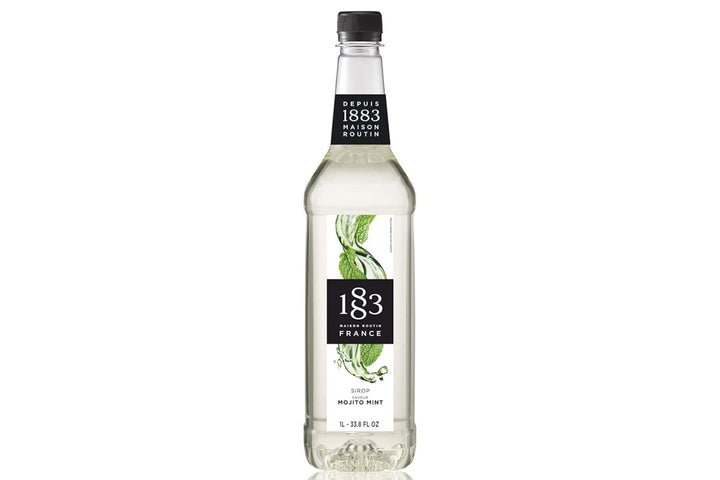 1883 Maison Routin Premium Syrup - 6 x 1L Pet-Plastic Bottles  - Mojito Mint