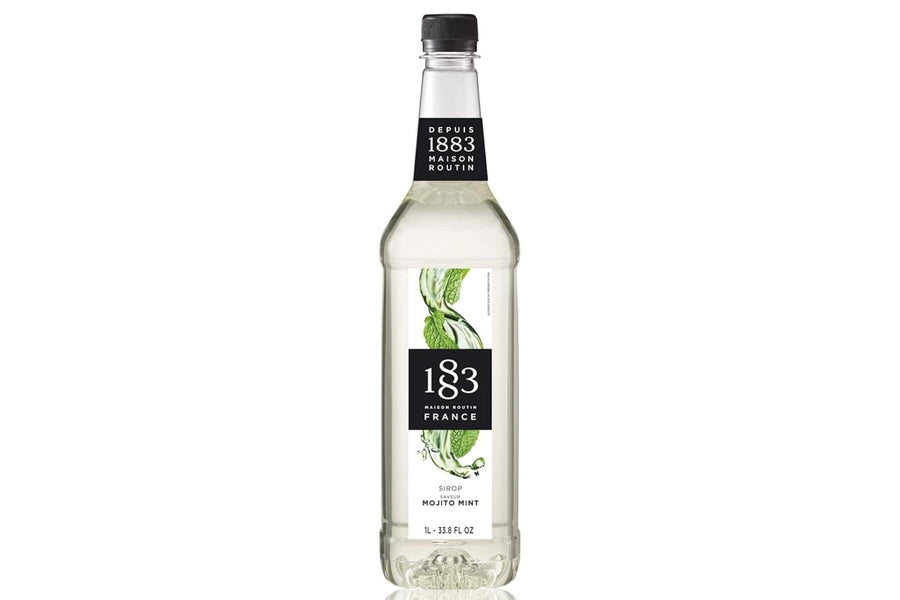 1883 Maison Routin Premium Syrup - 6 x 1L Pet-Plastic Bottles  - Mojito Mint