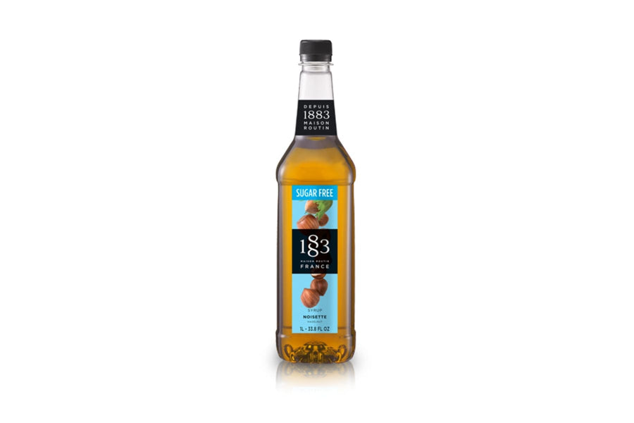 1883 Maison Routin Premium Syrup - 6 x 1L Pet-Plastic Bottles  - SF Hazelnut