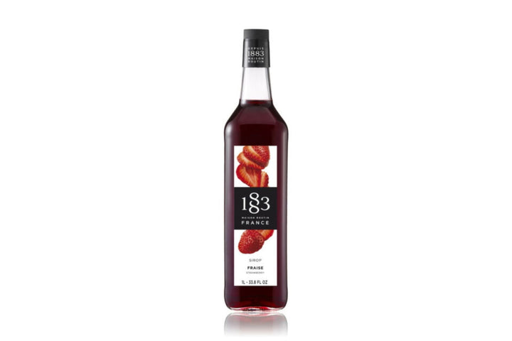 1883 Maison Routin Premium Syrup - 6 x 1L Pet-Plastic Bottles  - Strawberry