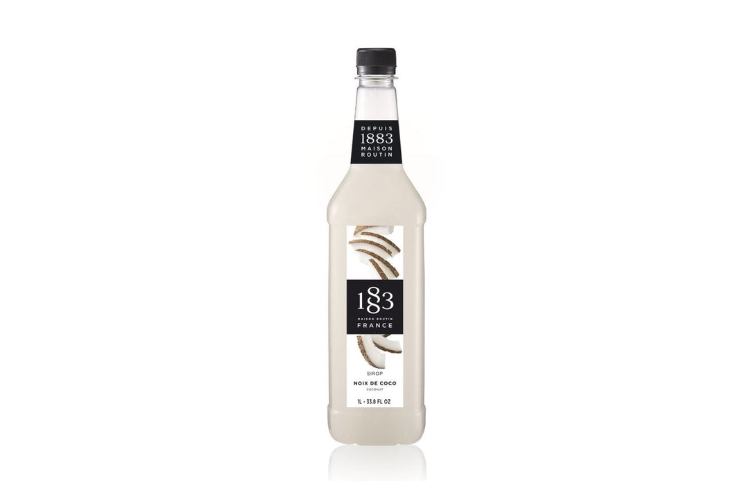 1883 Maison Routin Premium Syrup - 6 x 1L Pet-Plastic Bottles  - Coconut