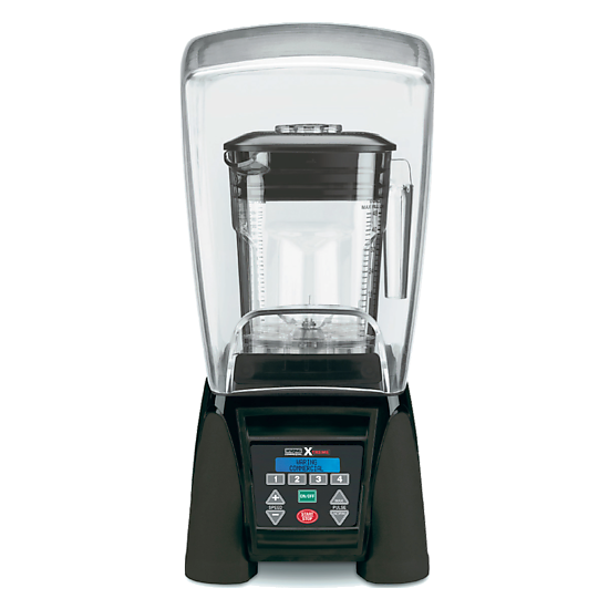 Waring Commercial Mélangeur reprogrammable robuste MX1500XTXP avec enceinte sonore et pot empilable en copolyester de 48 oz