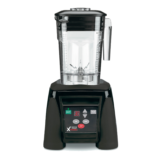 Waring Commercial MX1100XTXP Mélangeur robuste avec clavier électronique, minuterie et pot empilable en copolyester de 48 oz