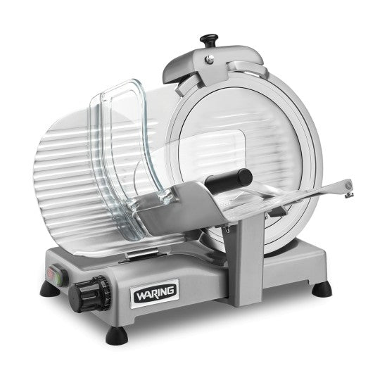 WCS300SV Heavy-Duty Silver 12" Professional Food Slicer by Waring Commercial