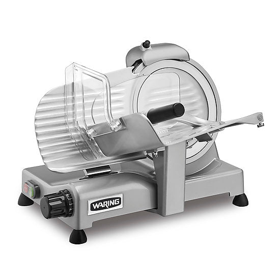 WCS220SV Medium-Duty Silver 8.5" Professional Food Slicer by Waring Commercial