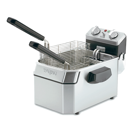 WDF1000 Heavy-Duty Single Deep Fryer by Waring Commercial