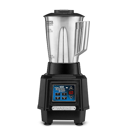 Waring Commercial TBB160S4 Mélangeur à usage moyen « Torq 2.0 » avec minuterie de 60 secondes et pot en acier inoxydable de 48 oz