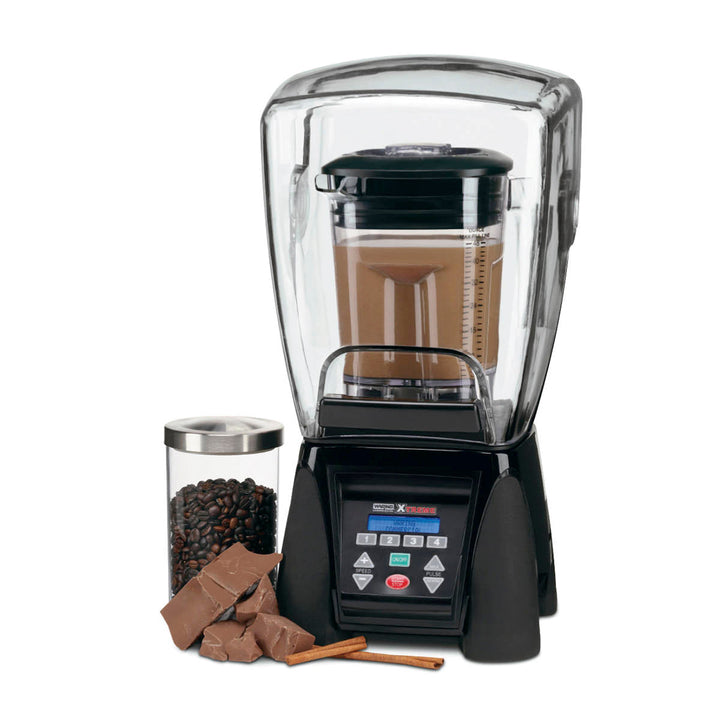 Waring Commercial Mélangeur reprogrammable robuste MX1500XTXP avec enceinte sonore et pot empilable en copolyester de 48 oz