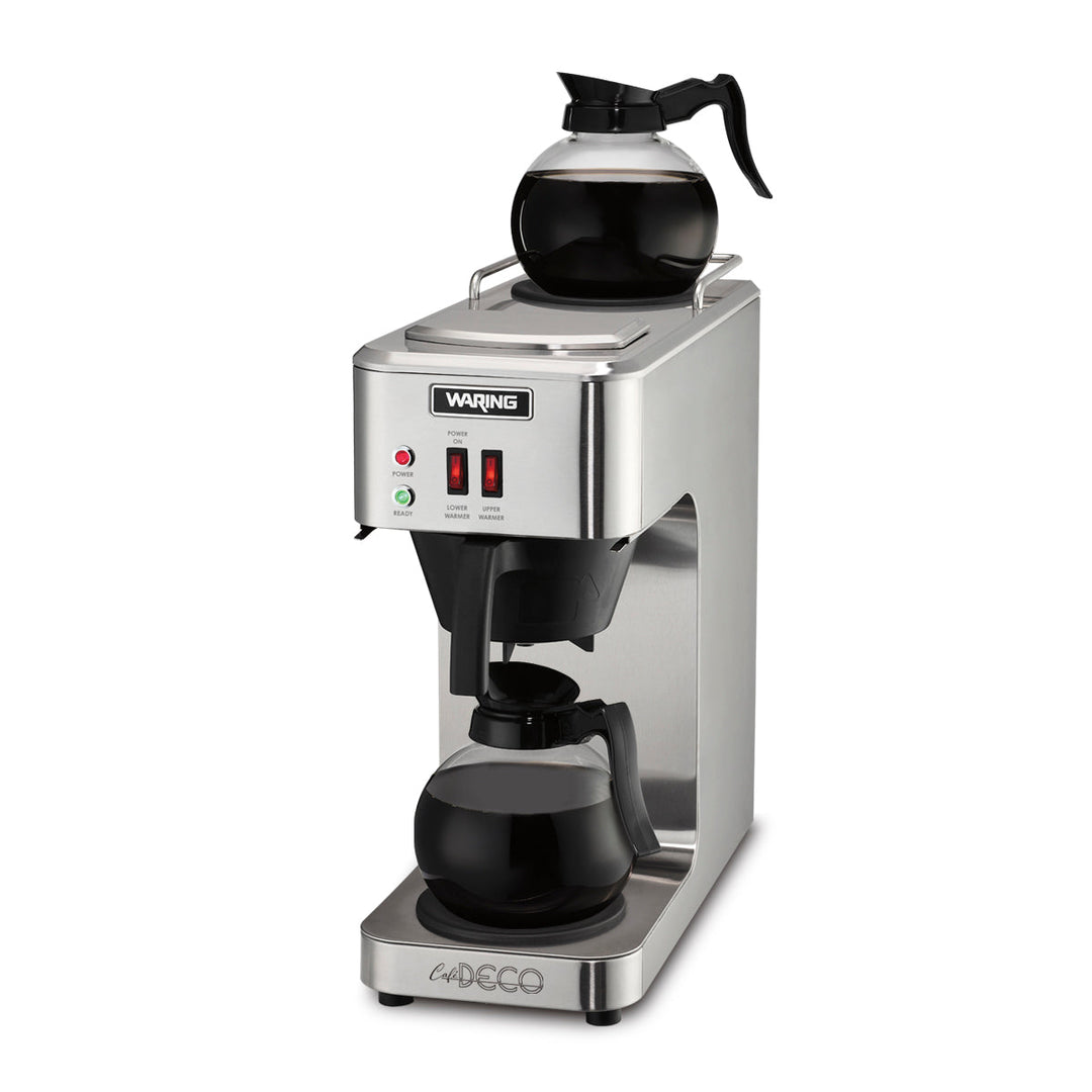 WCM50 "Café Deco" Pour-Over Coffee Brewer with Two Warmers by Waring Commercial