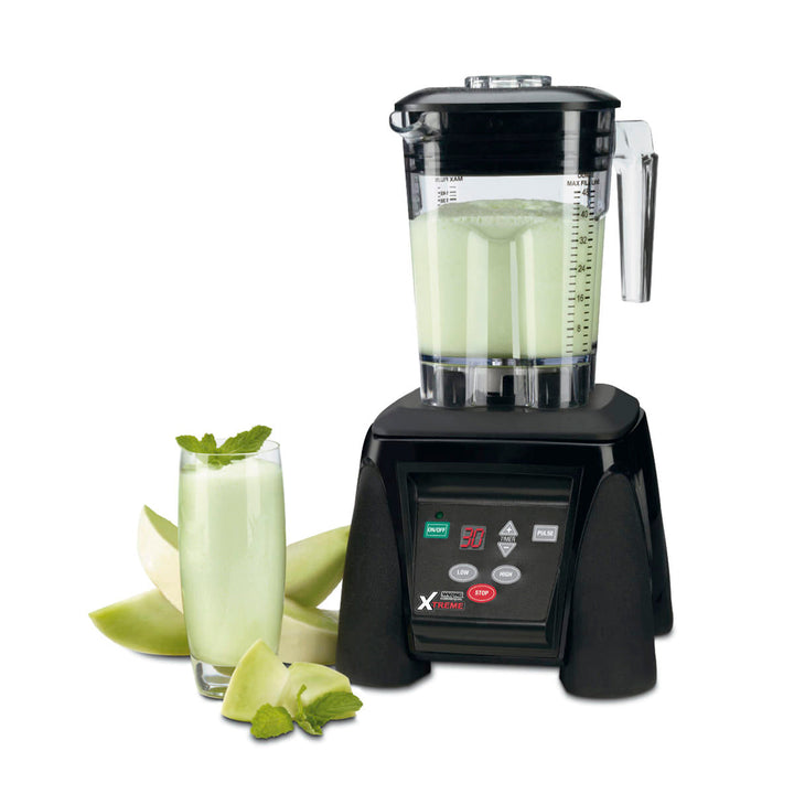 Waring Commercial MX1100XTXP Mélangeur robuste avec clavier électronique, minuterie et pot empilable en copolyester de 48 oz