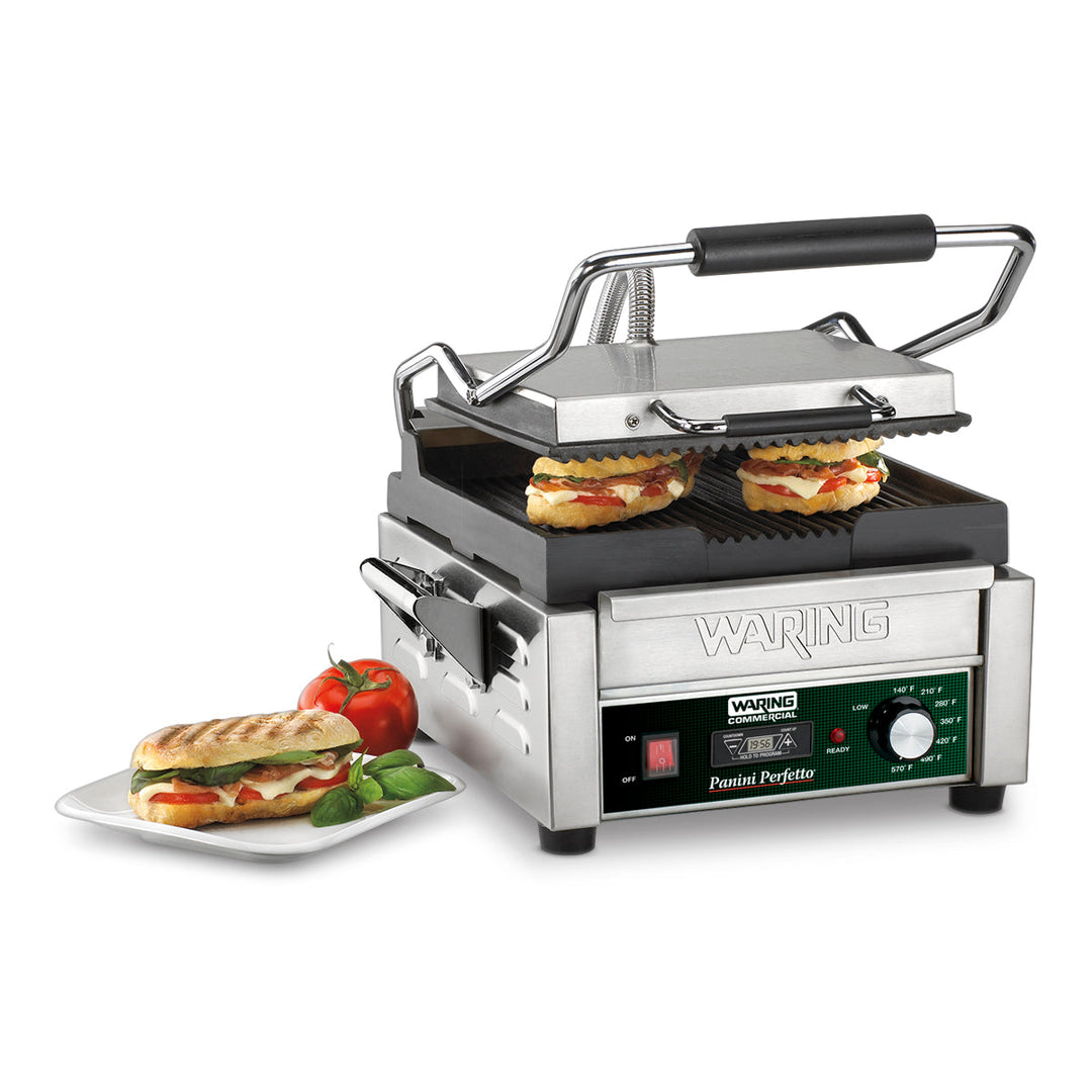 WPG150T Panini Perfetto avec minuterie – Grill Panini compact par Waring Commercial