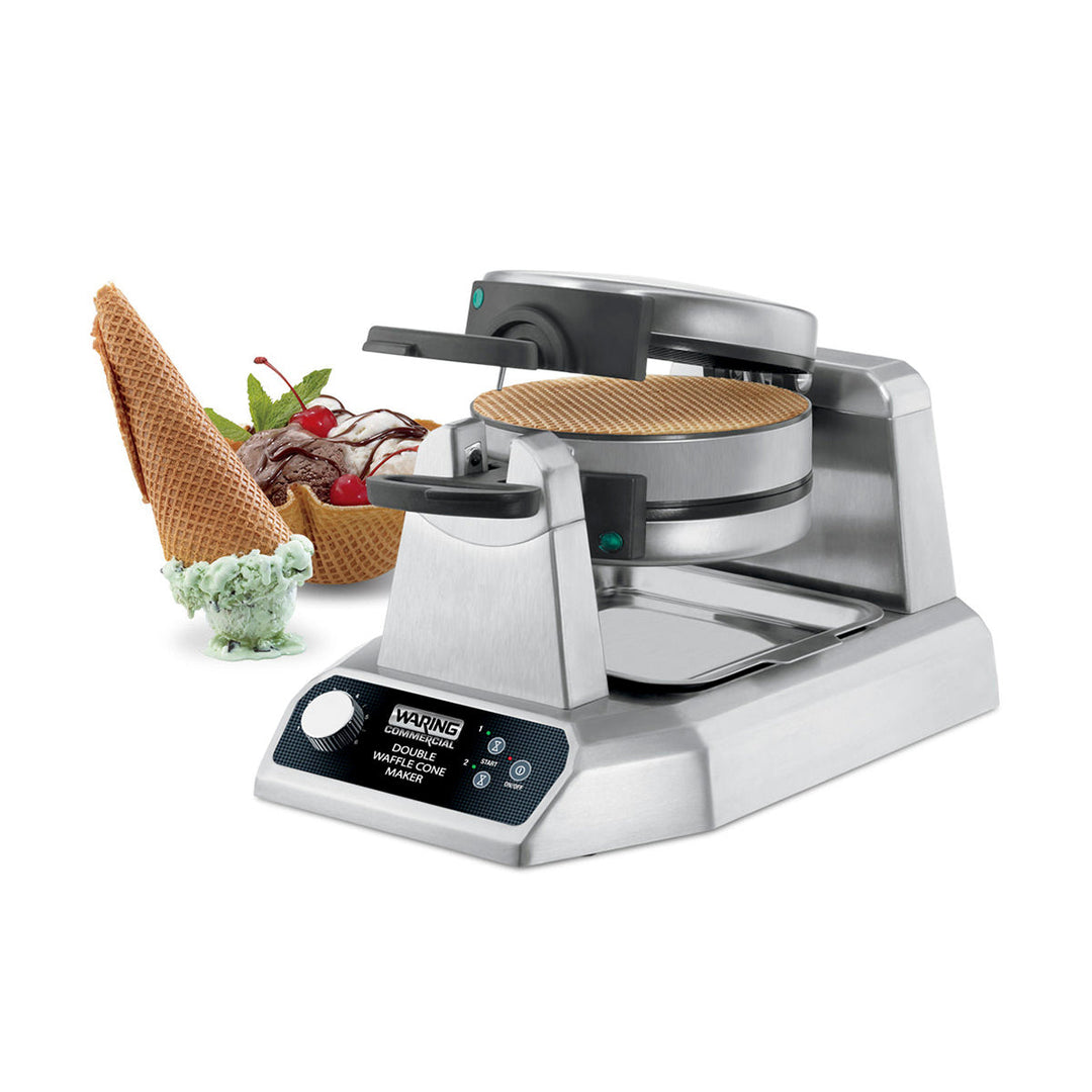 Machine à cônes gaufrés doubles robuste WWCM200 par Waring Commercial
