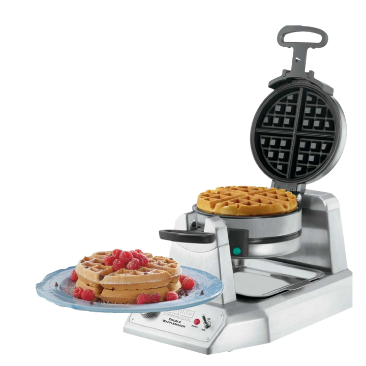 WW200 Double Heavy-Duty Belgian Waffle Maker by Waring Commercial