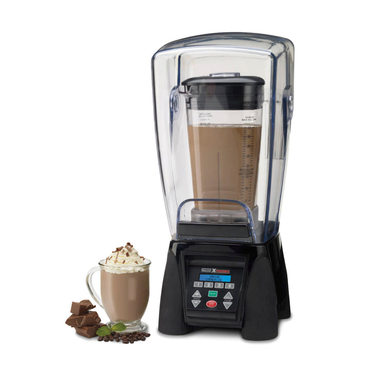 Waring Commercial Mélangeur reprogrammable robuste MX1500XTX avec enceinte sonore et pot en copolyester « The Raptor » de 64 oz