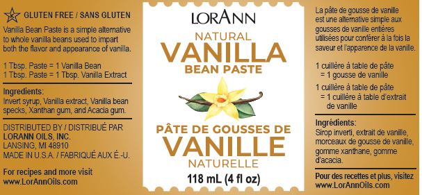 Natural Vanilla Bean Paste Ingredients Canada